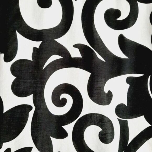 J. CREW Scroll Floral A-Line Mini Skirt B&W Sz 0 - Picture 5 of 8